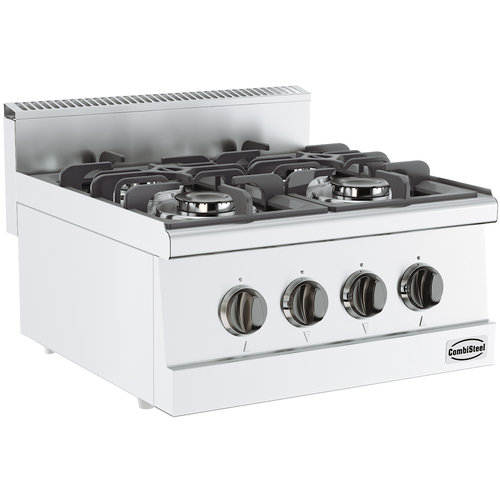  Combisteel Stainless Steel Gas Cooker | 4 burners | 600x600x300 MM 