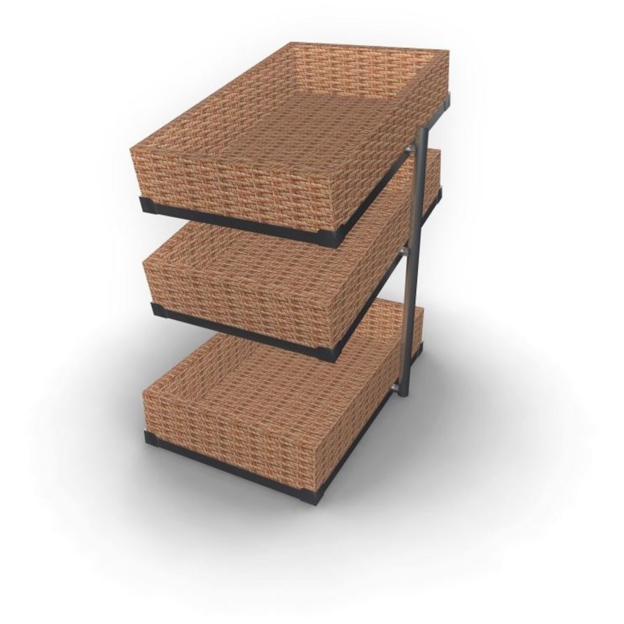 Narrow bread basket etagère | 335X620X760MM