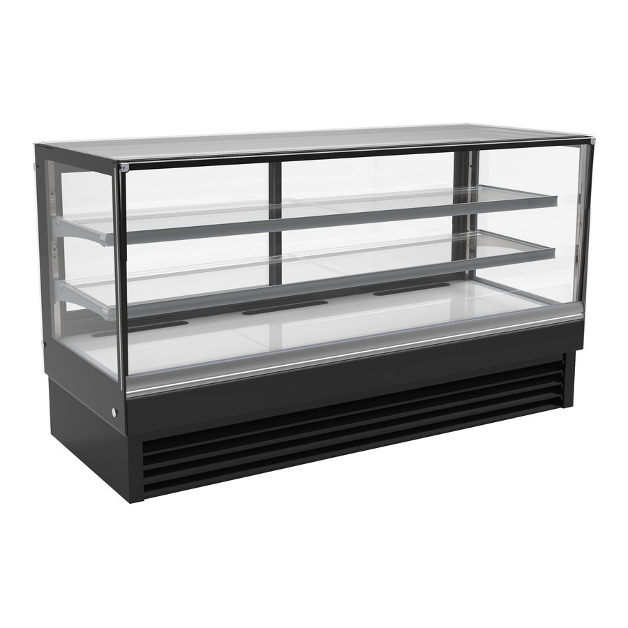 Display Refrigerated Showcase | Illuminated | 2 Tiers | 4 Sizes