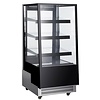 Zwarte Koelvitrine | Incl. LED verlichting | 300L | 650x805x1445 MM