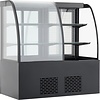 Combisteel Black Refrigerated Display Case | Incl. Lighting | 345+300L | 1415x730x1490 MM