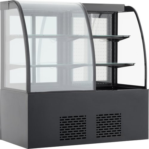  Combisteel Zwarte Koelvitrine | Incl. Verlichting | 345+300L | 1415x730x1490 MM 