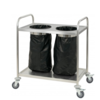 Casselin Serving trolley with trash can | Stainless steel