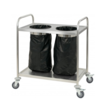 Casselin Serving trolley with waste bin holder | stainless steel