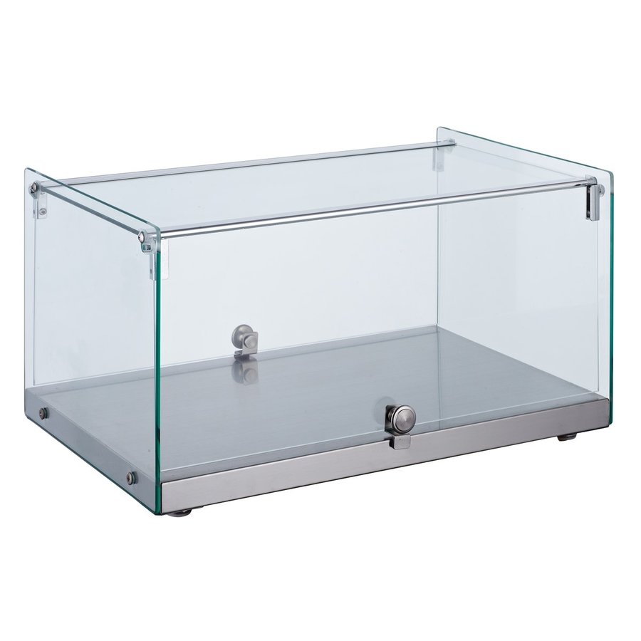 Vitrine en verre | Angles droits | 35 litres | 554 x 361 x 305 mm