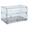 Combisteel Vitrine en verre | Angles droits | 50 litres| 554x361x370 MM