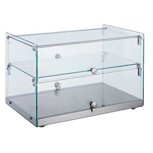  Combisteel Glass display case Right Angles 50 liters | 554x361x370 MM 