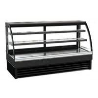 Schwarzes Kühldisplay| Inkl. LED-Beleuchtung | 4 Formate