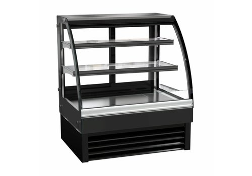  Combisteel Écran de refroidissement noir | Incl. Éclairage LED | 4 formats 