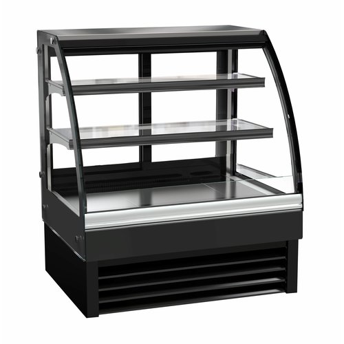  Combisteel Écran de refroidissement noir | Incl. Éclairage LED | 4 formats 