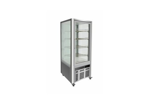  Combisteel Silver Pastry Display Case | Mobile 2 formats 
