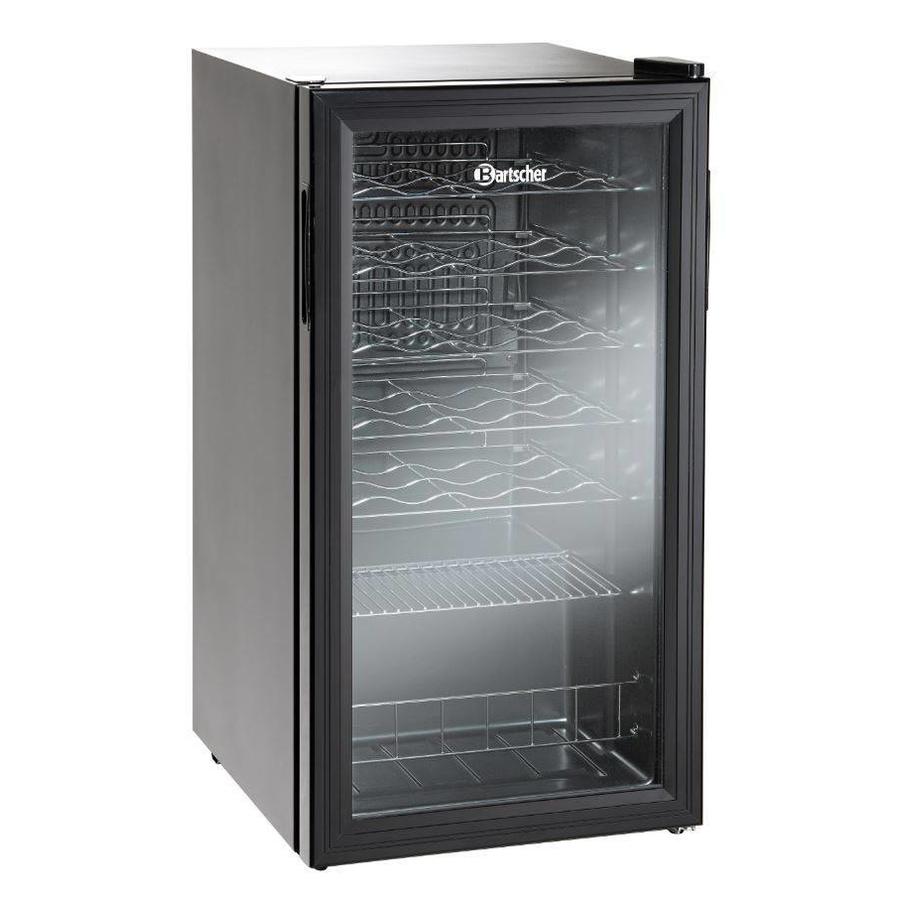 Bottle fridge with glass | 88 Liters | 43x48x82 cm