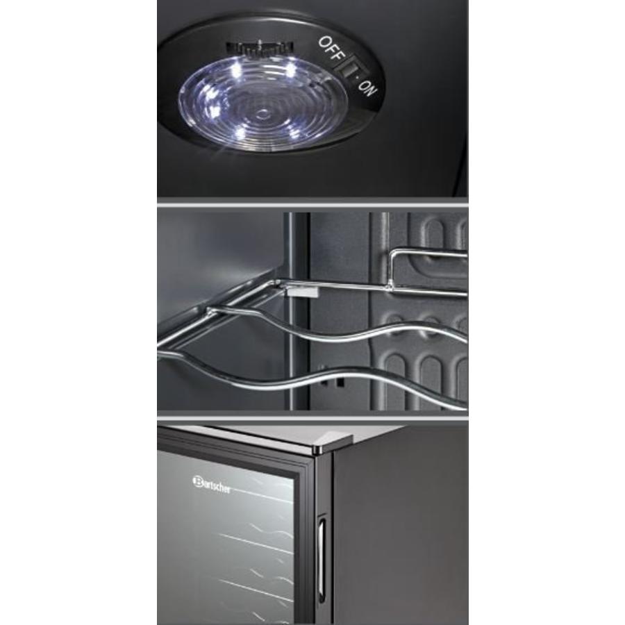 Bottle cooler with glass | 88 Liter | 43x48x82 cm