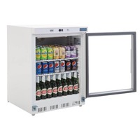 Réfrigérateur avec porte vitrée | Blanc | 150L
