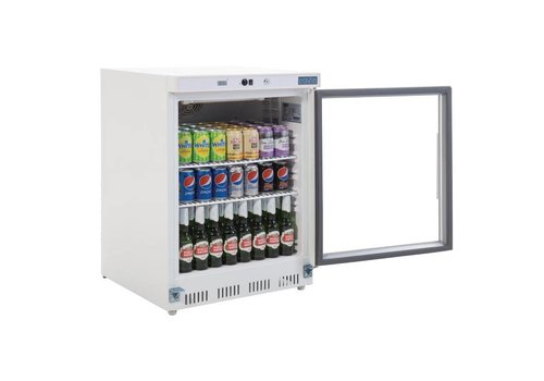  Polar Koelkast met Glazen Deur | Wit | 150L 