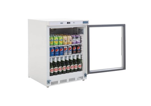  Polar Réfrigérateur avec porte vitrée | Blanc | 150L 