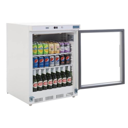  Polar Réfrigérateur avec porte vitrée | Blanc | 150L 