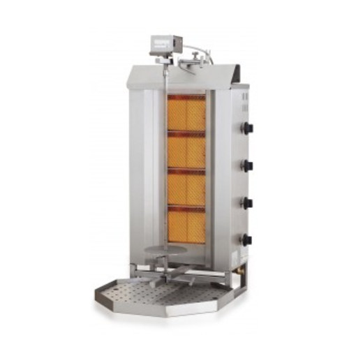  Combisteel Kebab Grill | Moteur à essence ci-dessus | 12,9 kW | 34 kG 