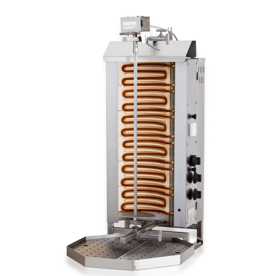 Kebab Grill | Moteur électrique ci-dessus | 11,4 kW | 42 kG
