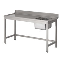 Spüle Edelstahl| 1200 x 700 x 850 mm | 2 Versionen