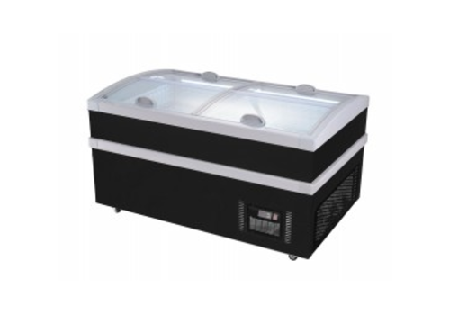  Combisteel Gefrierschrank mit Glastür | 800 Liter | 2 Türen 