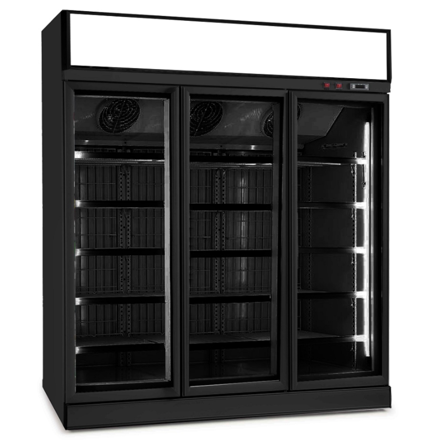 Réfrigérateur avec porte vitrée | 3 portes | 1530 litres