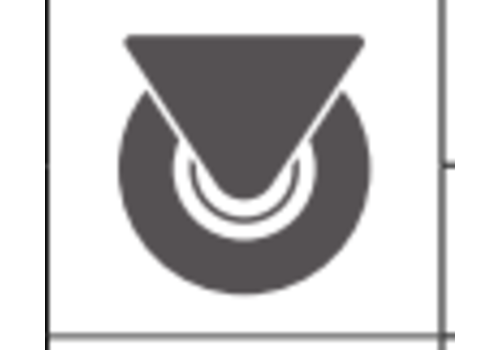  Combisteel Roues pour articles 7455.2405 et 7455.2415 