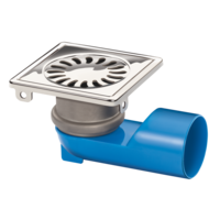 Fosse de drainage en acier inoxydable | 100 x 100 mm | 30 l/min