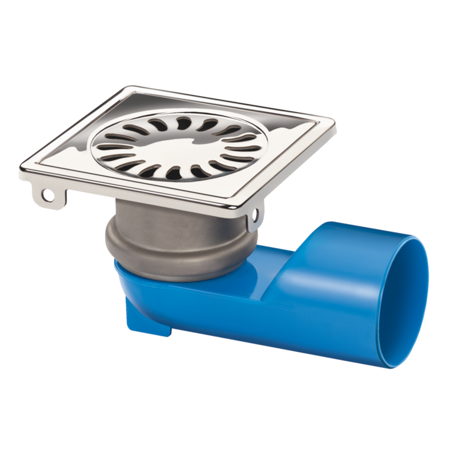 Fosse de drainage en acier inoxydable | 100 x 100 mm | 30 l/min