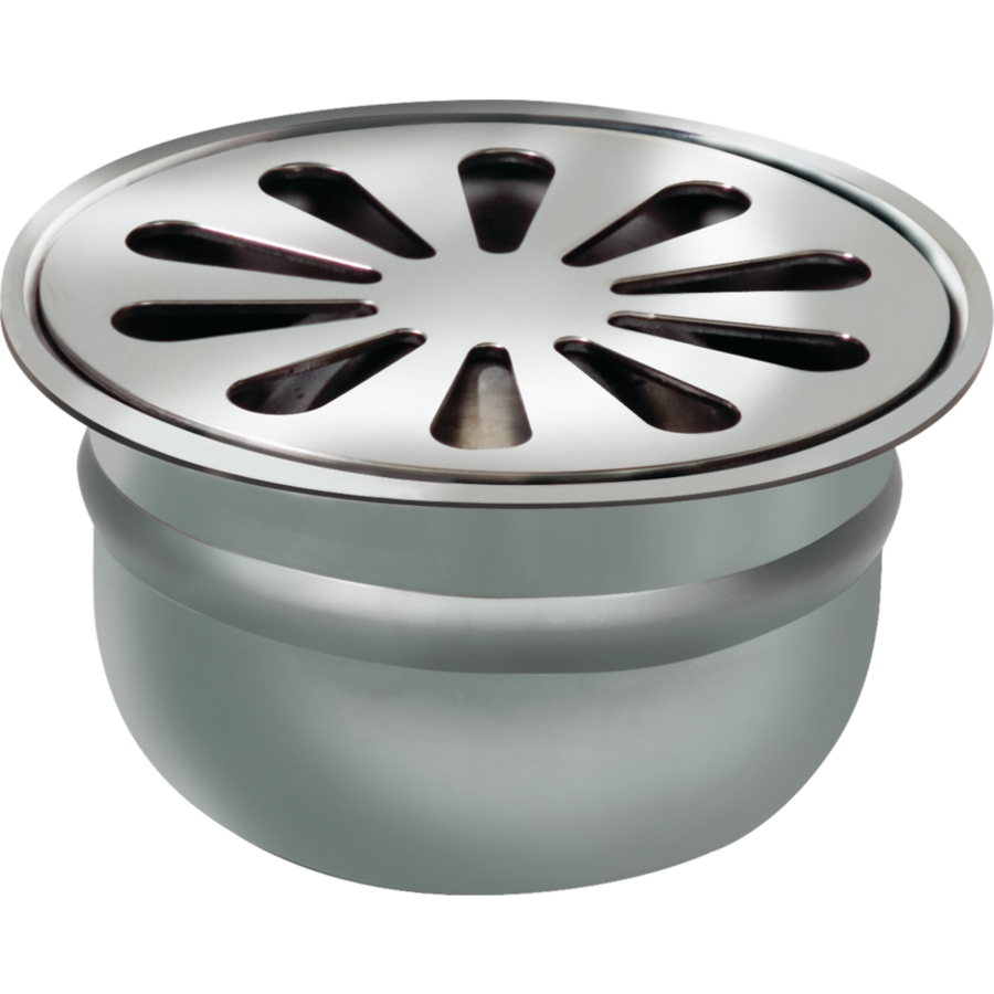 Round Drain Well Stainless steel ø 100 mm | 18 l / min