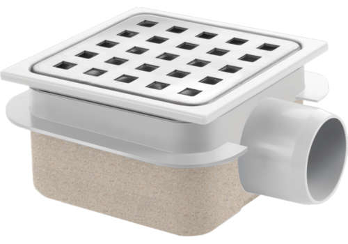  HorecaTraders Fosse de drainage | ABS Puthuis | 25 trous de drainage | Acier inoxydable 
