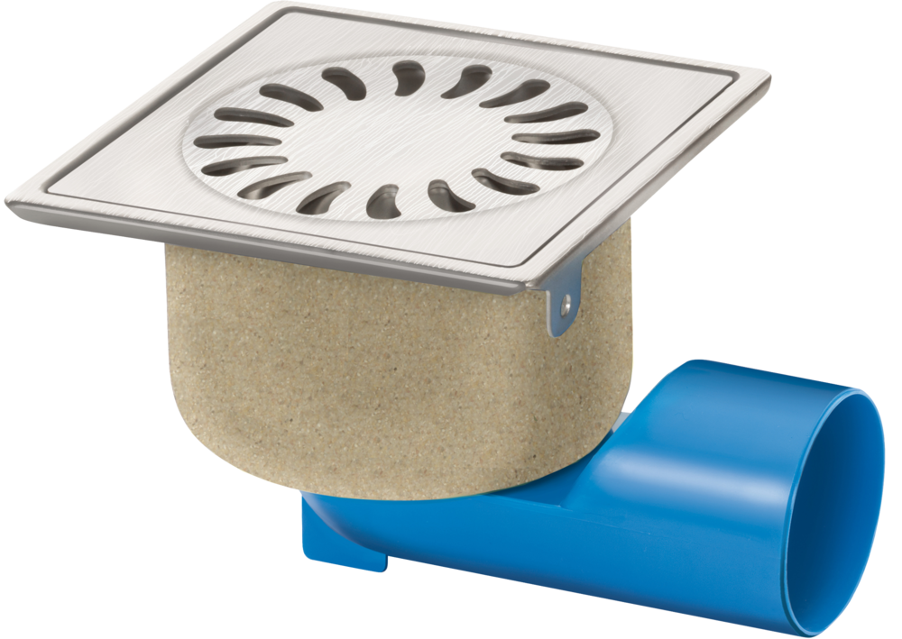 sanitair onderdelen: bekerhouder RVS chroom, met inzet glas, NIE