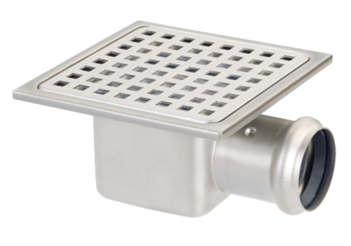  HorecaTraders Drainer | acier inoxydable | 150 x 150 mm 