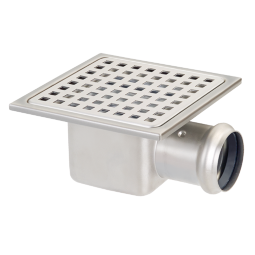  HorecaTraders Drain | Stainless steel 150 x 150 mm 