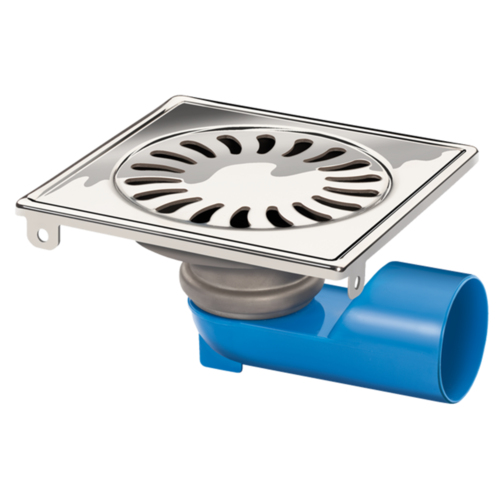  HorecaTraders Drain | Stainless steel 150 x 150 mm 