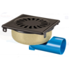HorecaTraders Drainer | acier inoxydable | Peau de sable | 150 x 150 mm
