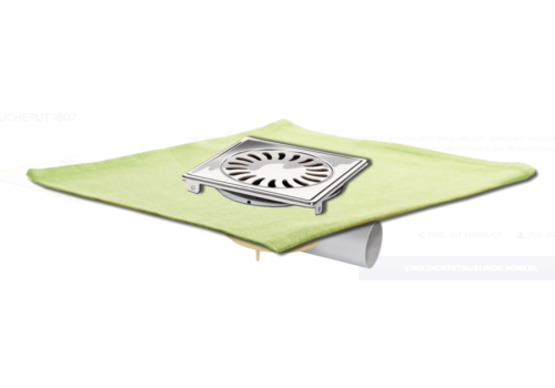  HorecaTraders Drainer | acier inoxydable | ABS | 150 x 150 mm 