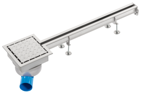  HorecaTraders Gouttière à fente d'accouplement | acier inoxydable | 1000 MM 