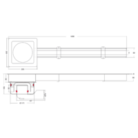 Coupling bars Slot channel | Stainless steel 1000 MM