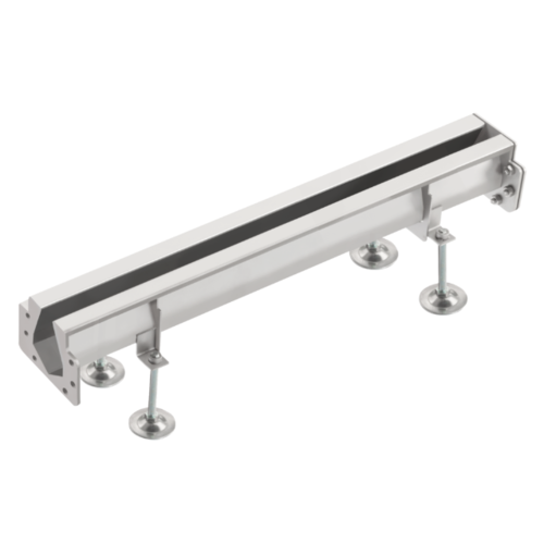  HorecaTraders Coupling Slotted Channel | Stainless Steel | 85 l/min 