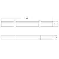 Coupling bars Slot channel | Stainless steel 85 l / min