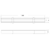 Coupling Slotted Channel | Stainless Steel | 85 l/min