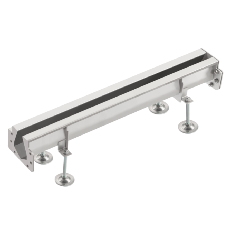 Gouttière à fente d'accouplement | acier inoxydable | 85 l/min | 230 x 230 mm