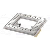 Bodenablauf | Quadrat | Edelstahl | 300 x 300 mm