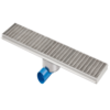 HorecaTraders Drainage gutter | Stainless steel 1500 x 200 mm