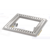 HorecaTraders Floor drain | Square Stainless steel 400 x 400 mm