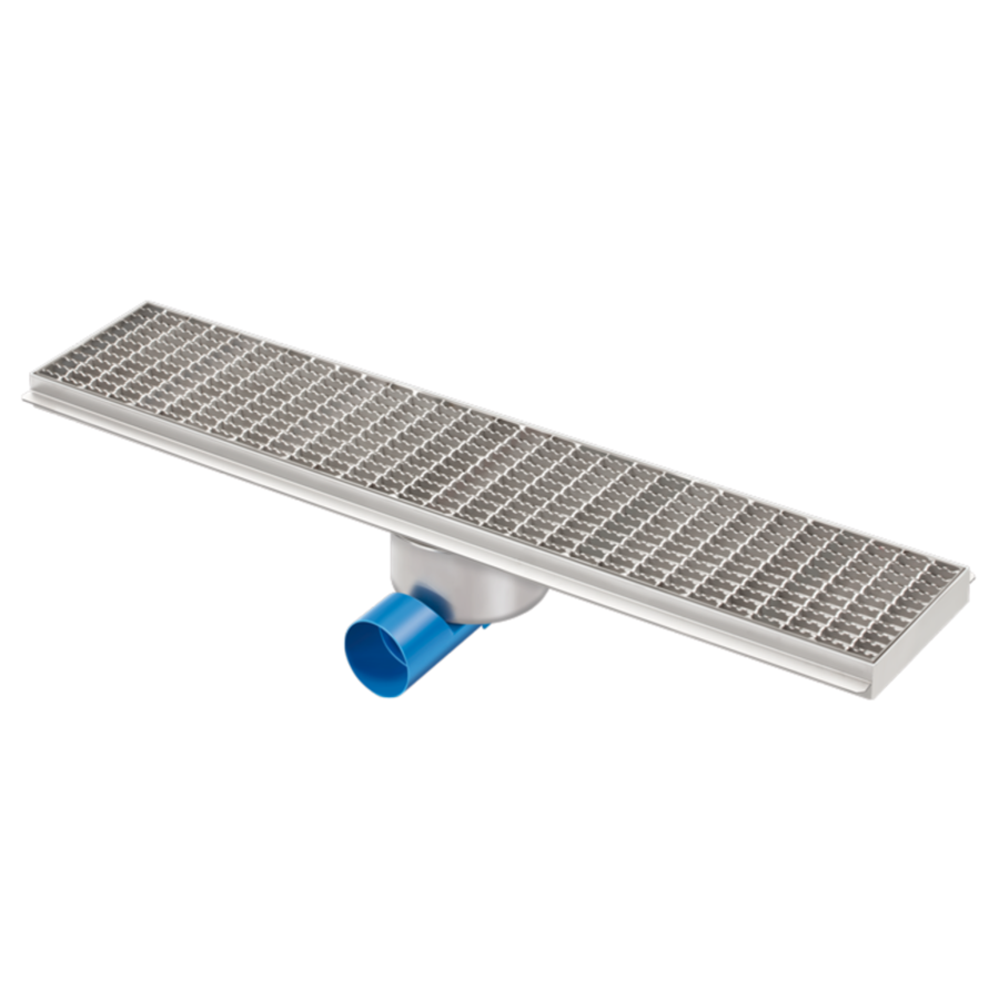 Caniveau de drainage en acier inoxydable pour l'hôtellerie | 900 mm