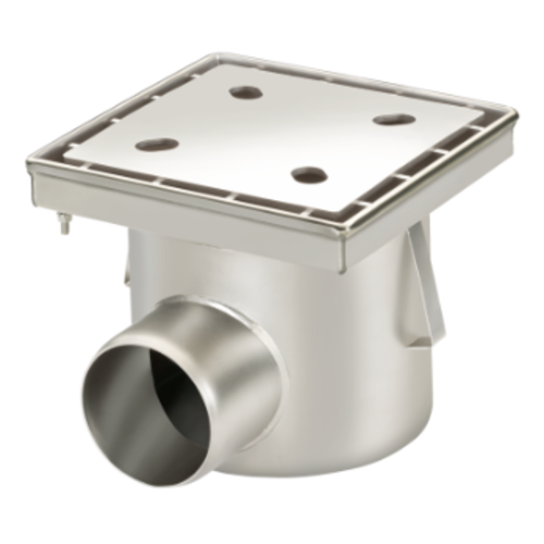  HorecaTraders Drain | Industrial | Stainless steel 250 x 250 mm 