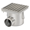 HorecaTraders Drainer | Industriel | acier inoxydable | 250 x 250 mm