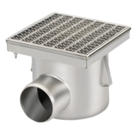 Drain | Industrial | Stainless steel | 250 x 250 mm